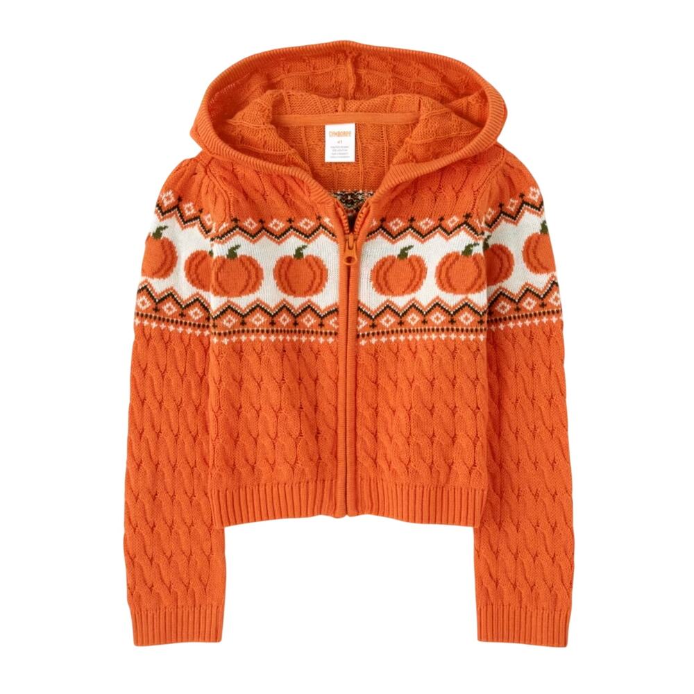 Gymboree Orange Cable Knit Pumpkin Knit Pumpkin Sweater 12-18 Months Toddler